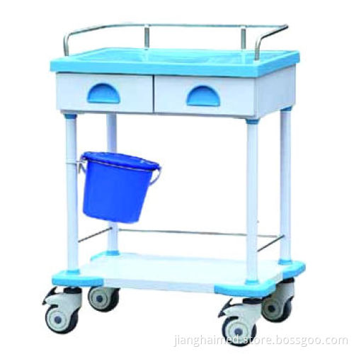 Treatment trolley, made of ABS plastic and stainless steel, ISO 9001 and CE certified